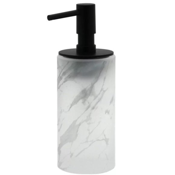 DISPENSER IN VETRO SATINATO "MARMOR"