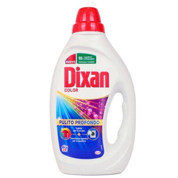 DIXAN DETERSIVO LIQUIDO BUCATO LAVATRICE COLOR 19 LAVAGGI