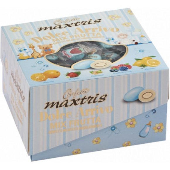 Maxtris - Vassoio Confetti Mix Frutta 500 Gr - Celeste