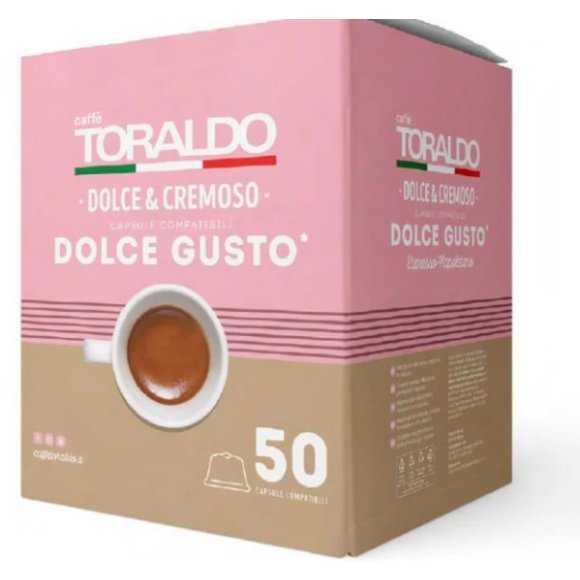 TORALDO CAFFE CAPSULE DOLCE GUSTO DOLCE E CREMOSO 50PZ TORALDO CAFFE CAPSULE DOLCE GUSTO DOLCE E CREMOSO 50PZ