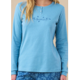 NOI DI NOTTE-Pigiama Donna Caldo Cotone Articolo Cachemire FA9266 