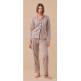 NOI DI NOTTE-Pigiama Donna Caldo Cotone Taglio Uomo Articolo Poule FA9301 