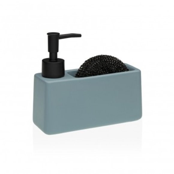 DOSASAPONE CON PORTA SPUGNA - BLU