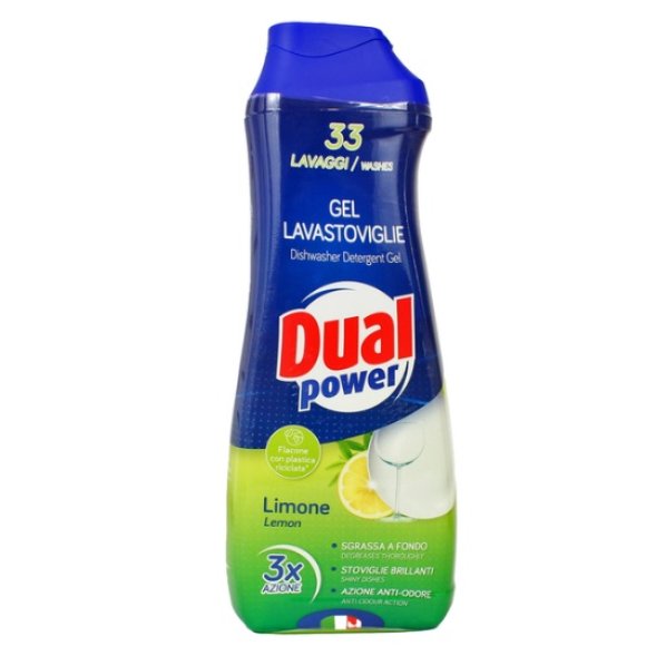 DUAL POWER GEL LAVASTOVIGLIE MULTIFUNZIONE LIMONE 33 LAVAGGI - 660 ML