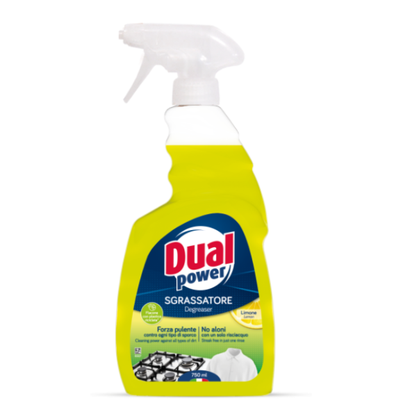 DUAL POWER Sgrassatore Limone 750ml ricarica