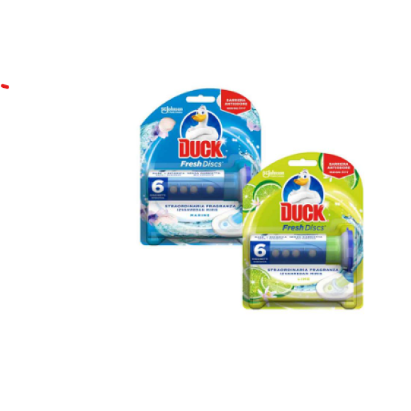 Duck Fresh Discs - Base per Dischi Gel Igienizzanti WC, Fragranza Marine 36ml