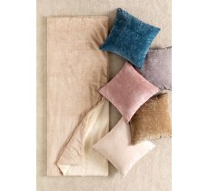 RIVIERA - CUSCINO CON ZIP "EDINA" - BIANCO PANNA