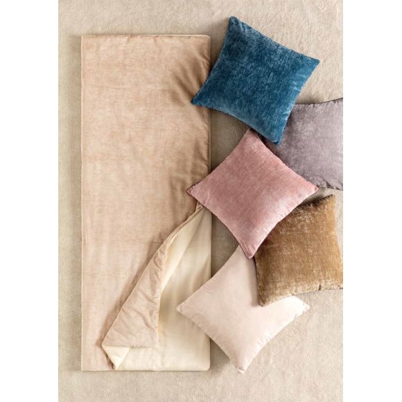 RIVIERA - CUSCINO CON ZIP "EDINA" - BIANCO PANNA