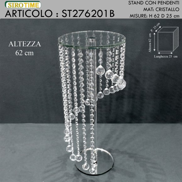 STAND PORTAOGGETTI CON PENDENTI - 62 CM 