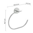 PORTASALVIETTE AD ANELLO "EROS" IN ACCIAIO INOX