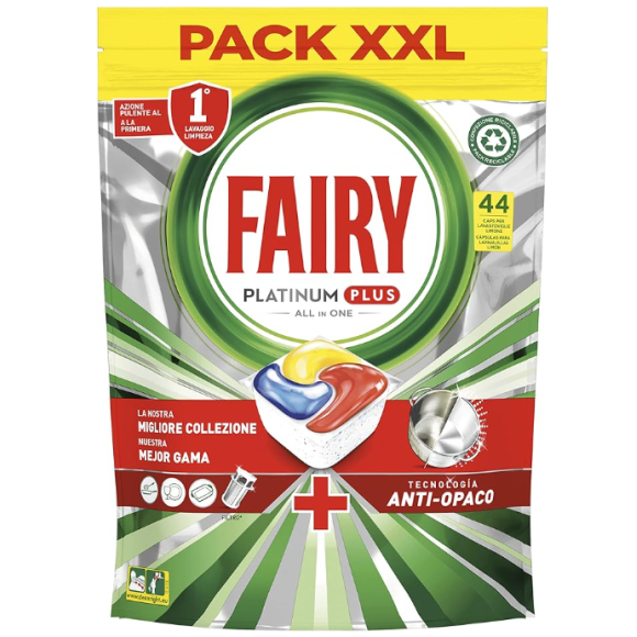 FAIRY PLATINUM PLUS CAPS 44 LEMON