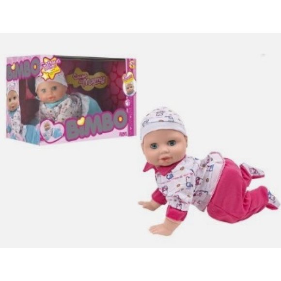 BAMBOLA GATTONA 30CM CON SUONI 2COL