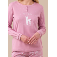 NOI DI NOTTE-Pigiama Donna Caldo Cotone Articolo Fiaba FA9277