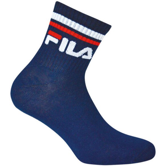 FILA - CALZA UNISEX COTONE 3 PEZZI - BLU