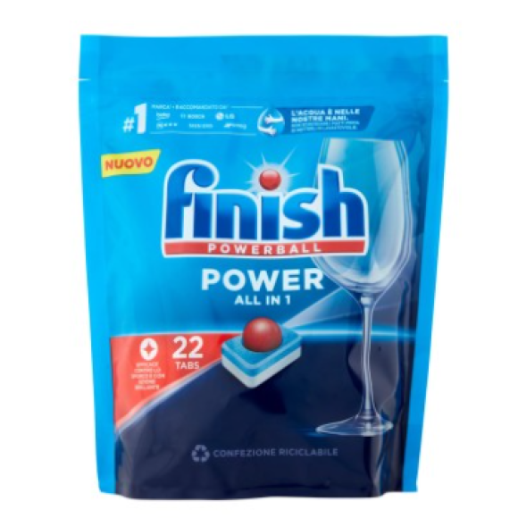 Finish Power Fresh pastiglie lavastoviglie 22 lavaggi 352 g