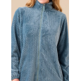 NOI DI NOTTE-Vestaglia Donna Coral Fleece articolo unito GE3018