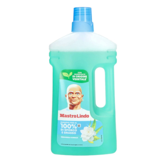 Mastro Lindo Detersivo Liquido per Pavimenti Multiuso Freschezza Floreale 930 ml Mastro Lindo Detersivo Liquido per Pavimenti Multiuso Freschezza Floreale 930 ml