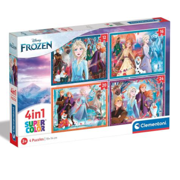 PUZZLE 4IN1 FROZEN 21518