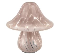 LAMPADA A FUNGO IN VETRO SFUMATO - ROSA CIPRIA