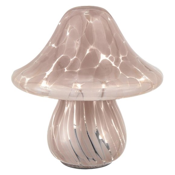 LAMPADA A FUNGO IN VETRO SFUMATO - ROSA CIPRIA