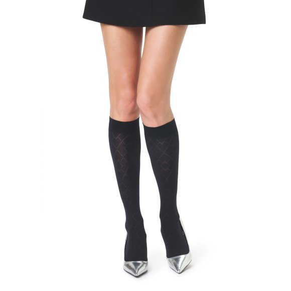 GOLDEN LADY - GAMBALETTO DONNA "INTERLOCK" - NERO