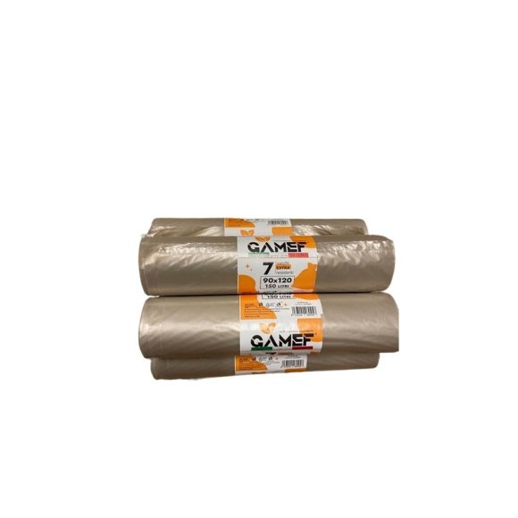  SACCHI EXTRA RESISTENTI PER RIFIUTI 90X120 DI 150 LITRI PER IMMONDIZIA AMBRA 