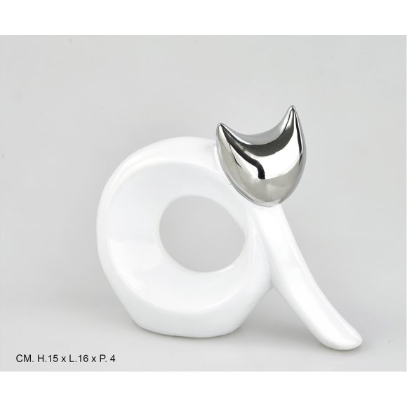 GATTO ARGENTO - 22 CM