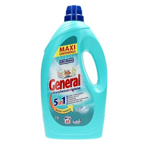 GENERAL DETERSIVO LAVATRICE LIQUIDO IGIENE 60 LAVAGGI