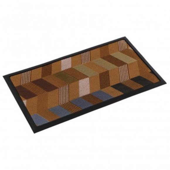 ZERBINO GEOMETRICO - MARRONE