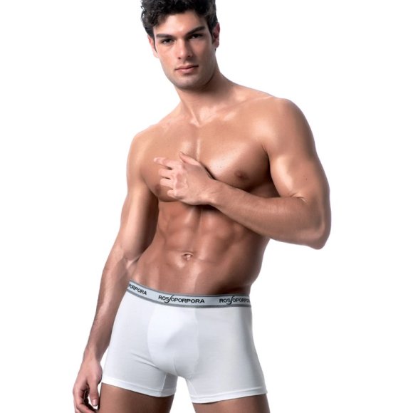 ROSSOPORPORA - 3 PEZZI BOXER UOMO "GIGI" - BIANCO
