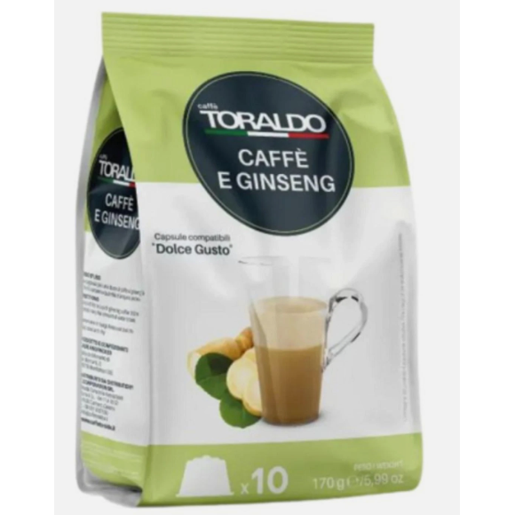 TORALDO CAFFE CAPSULE DOLCE GUSTO GINSENG 10PZ TORALDO CAFFE CAPSULE DOLCE GUSTO GINSENG 10PZ