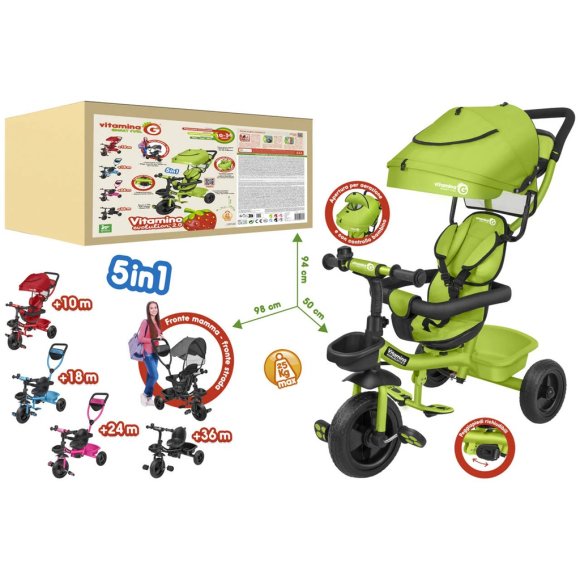 TRICICLO METALLO VITAMINO EVO 2.0