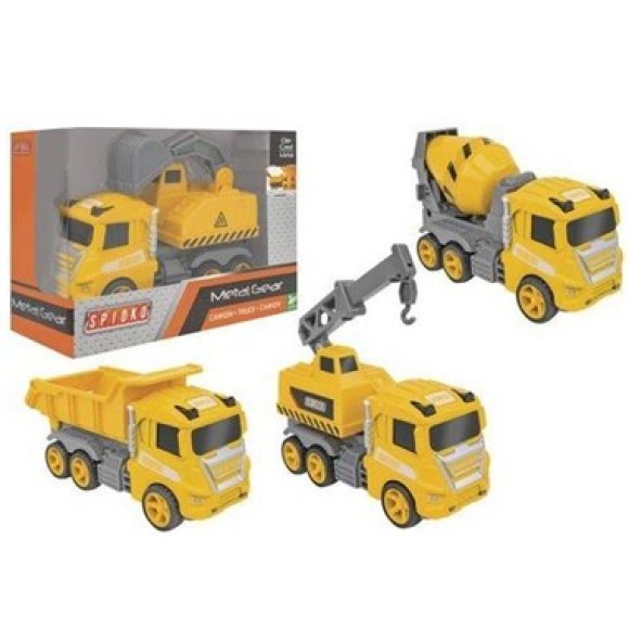 VEICOLI DA LAVORO DIE CAST 4 ASS