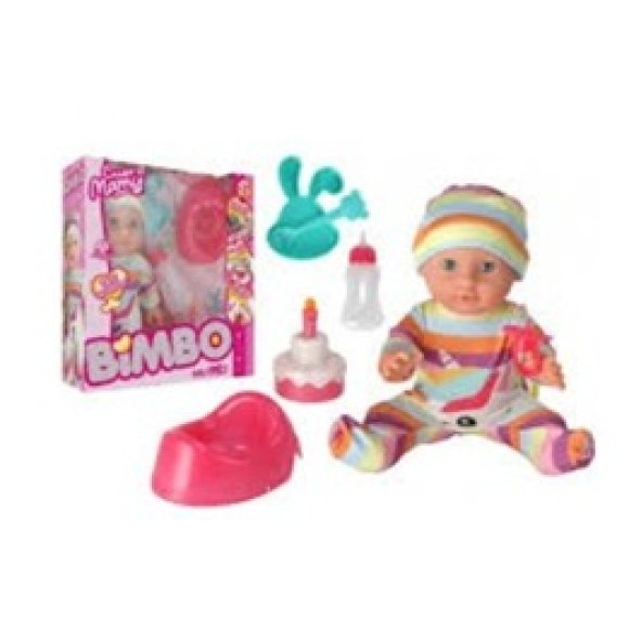 BAMBOLA BEVE/BAGNA 35CM C/TORTA