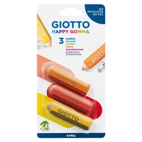 GIOTTO HAPPY GOMMA 3 PEZZI 024100