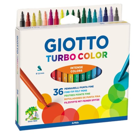 GIOTTO TURBO COLOR 36 PEZZI 071600