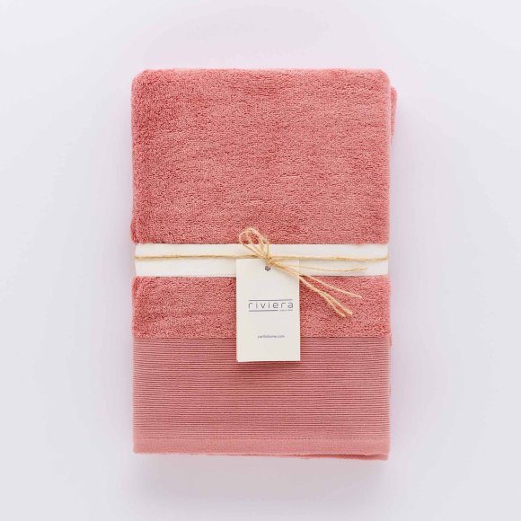 Riviera Telo Bagno Spugna Glamour 100x150 cm - Rosa