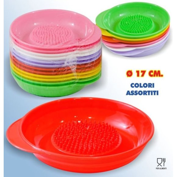 GRATTAMELA IN PLASTICA TONDA - 17 CM 