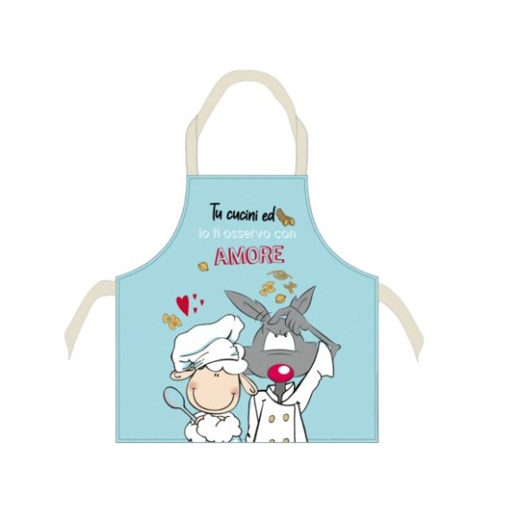 GREMBIULE HAPPY PEOPLE - Frase "Amore"