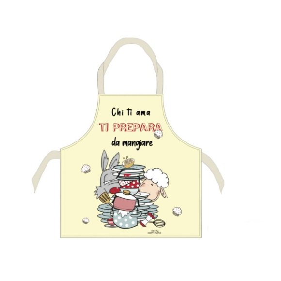 GREMBIULE HAPPY PEOPLE - Frase "Chi ti ama"
