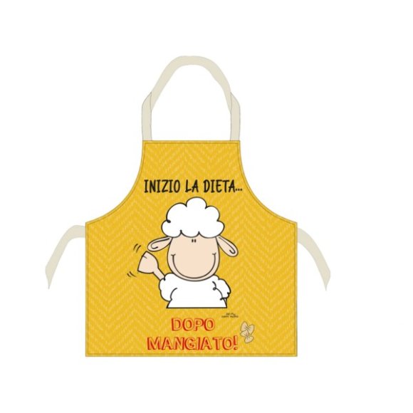 GREMBIULE HAPPY PEOPLE - Frase "Dieta"