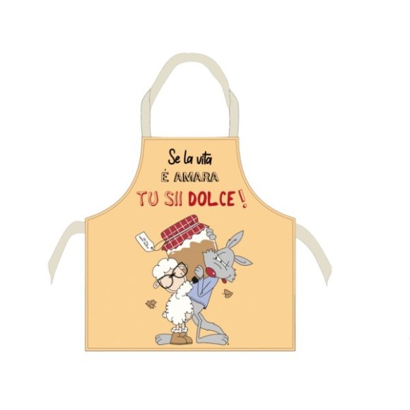 GREMBIULE HAPPY PEOPLE - Frase "Dolce"