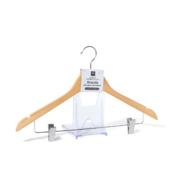 GRUCCIA CON PINZETTE  IN LEGNO E ME