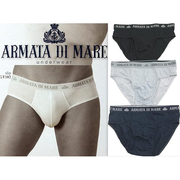 ARMATA DI MARE - SLIP UOMO COD. GT102 - COLORI ASSORTITI - DALLA TAGLIA 3 ALLA 7