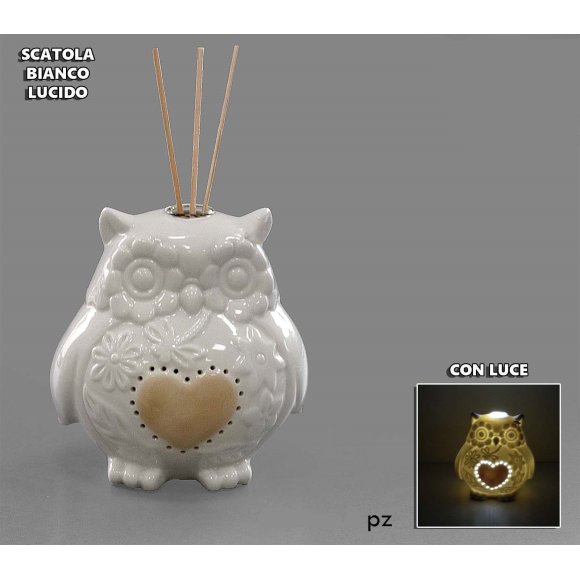GUFO PORTA ESSENZE CON LED - 12 CM