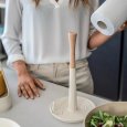 GUZZINI PORTAROTOLO DA CUCINA "ROLL&TEAR" - BIANCO LATTE