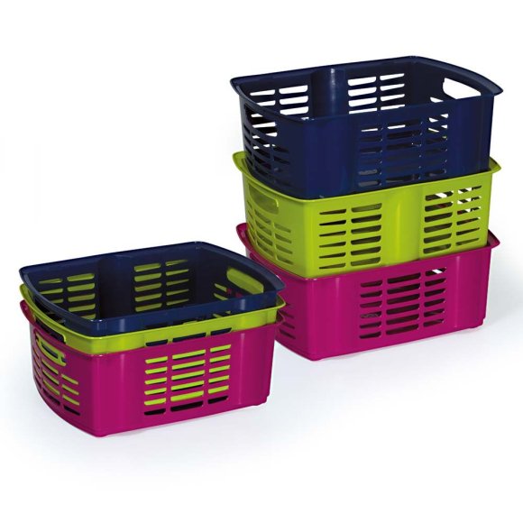 Cestino Multiuso Sovrapponibile Hobby Basket - Colori Assortiti