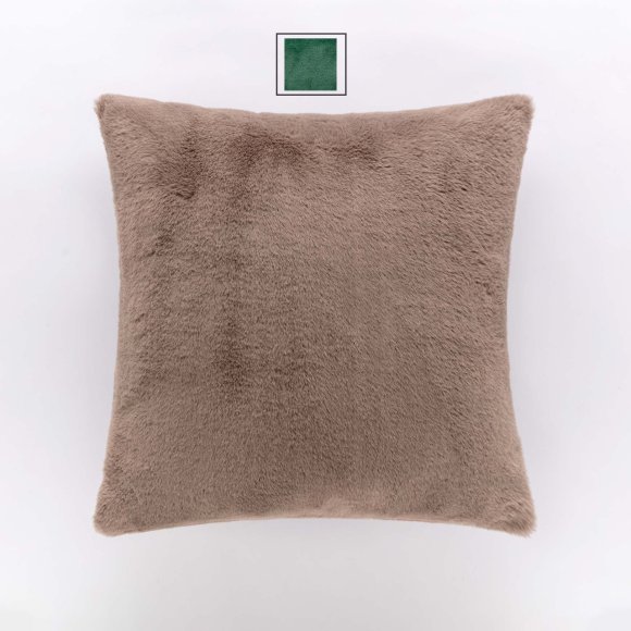 RIVIERA - CUSCINO "HYGGE" CON ZIP - VERDE BOTTIGLIA