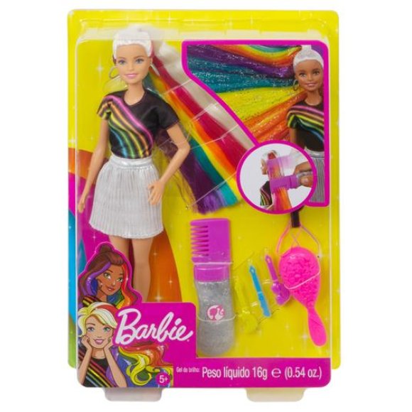 BARBIE CAPELLI ARCOBALENO