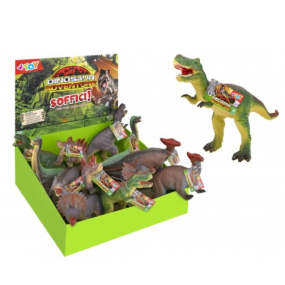 DINOSAURI SOFFICI 6 ASS 12PZ